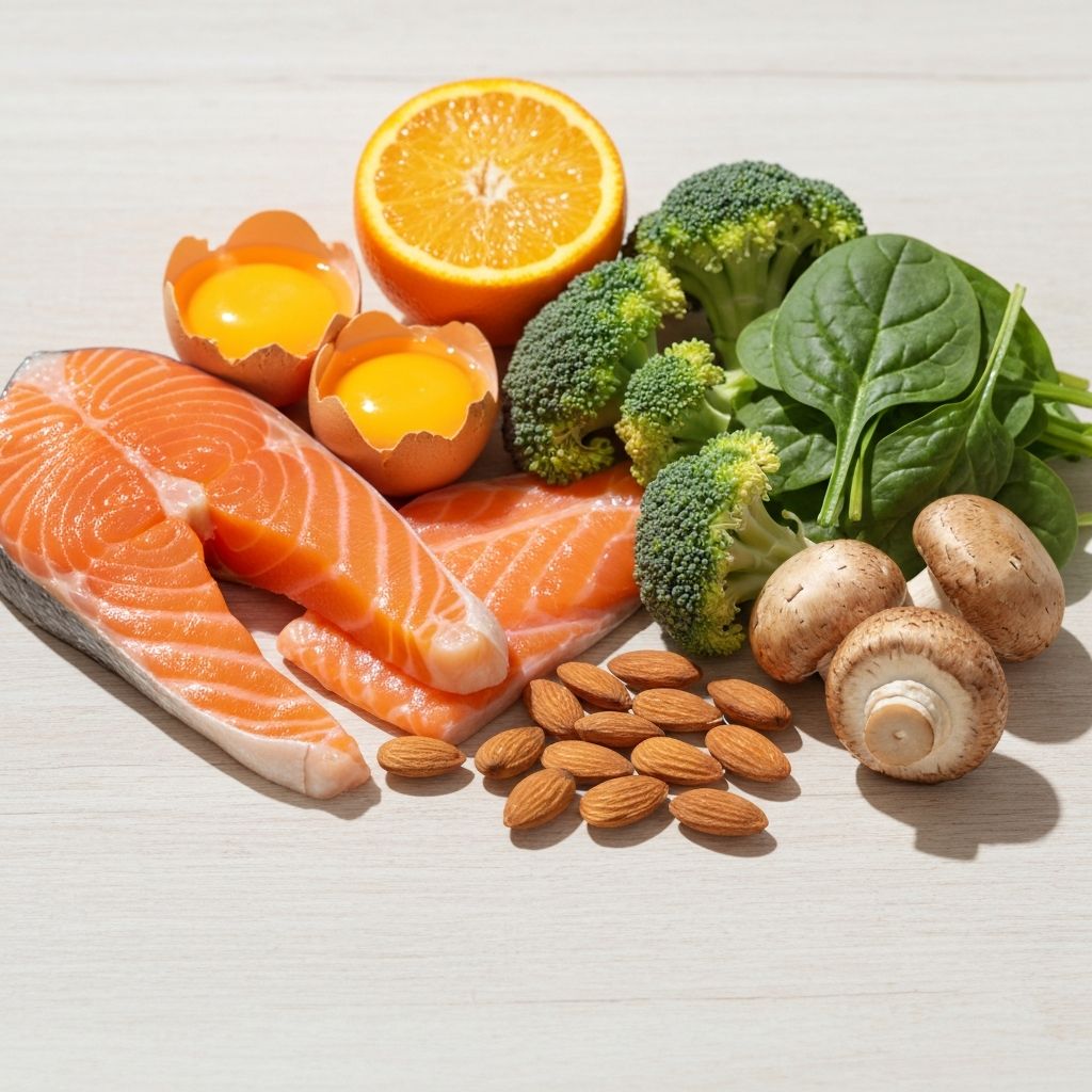 Food sources rich in essential vitamins